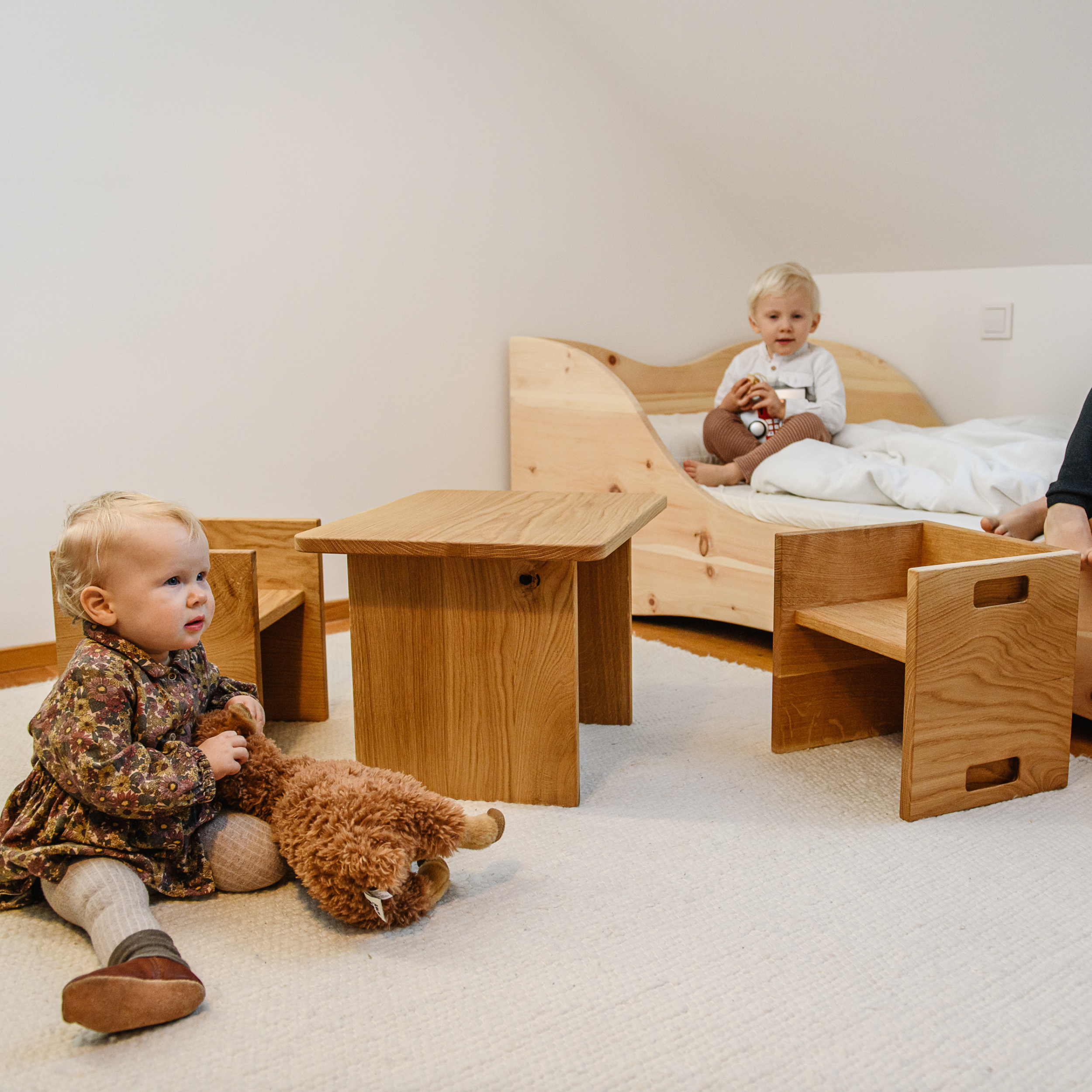 Frechling®-Kindertisch aus Buchenholz B-Ware