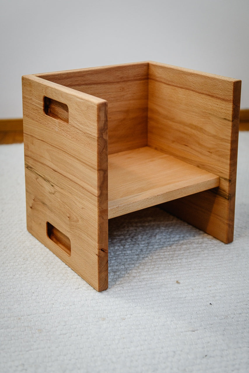 Set Tisch und Stühle aus Buchenholz